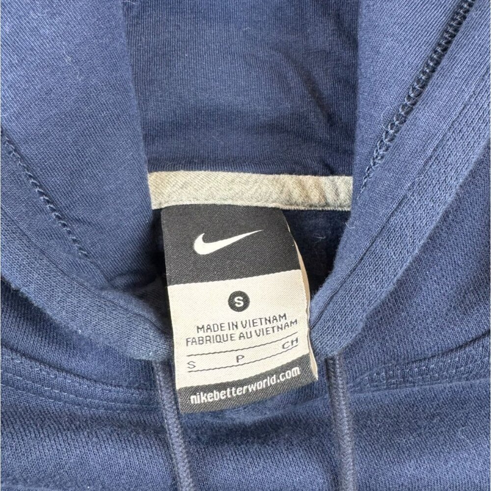 Nike Hoodie Blue Size S with US Navy on Front w/Ribbed Cuffs & Hem‎ - Picture 3 of 4